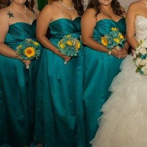 Strapless David's Bridal Dress